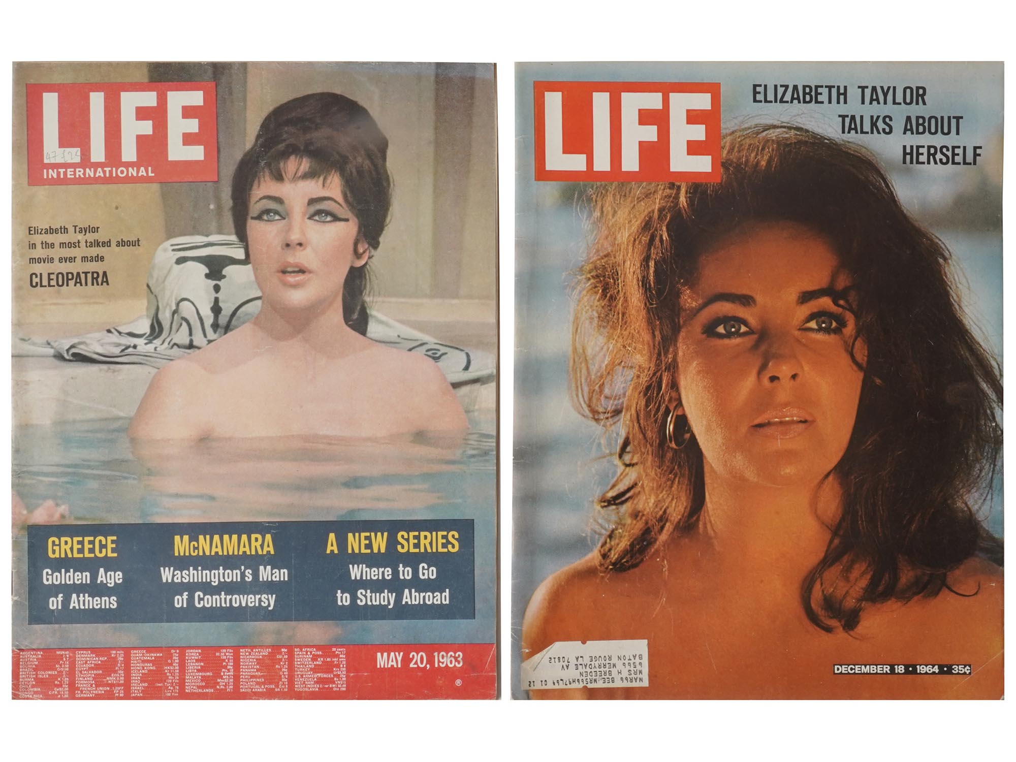 1960S LIFE MAGAZINE ISSUES WITH ELIZABETH TAYLOR PIC-0